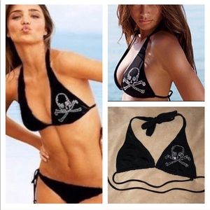 SALE Victoria’s Secret Bikini Top with Skull